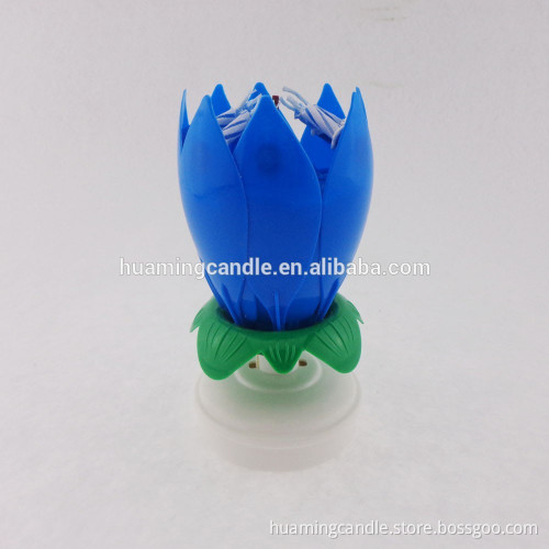flower candle for birthday party / lotus & rose flower